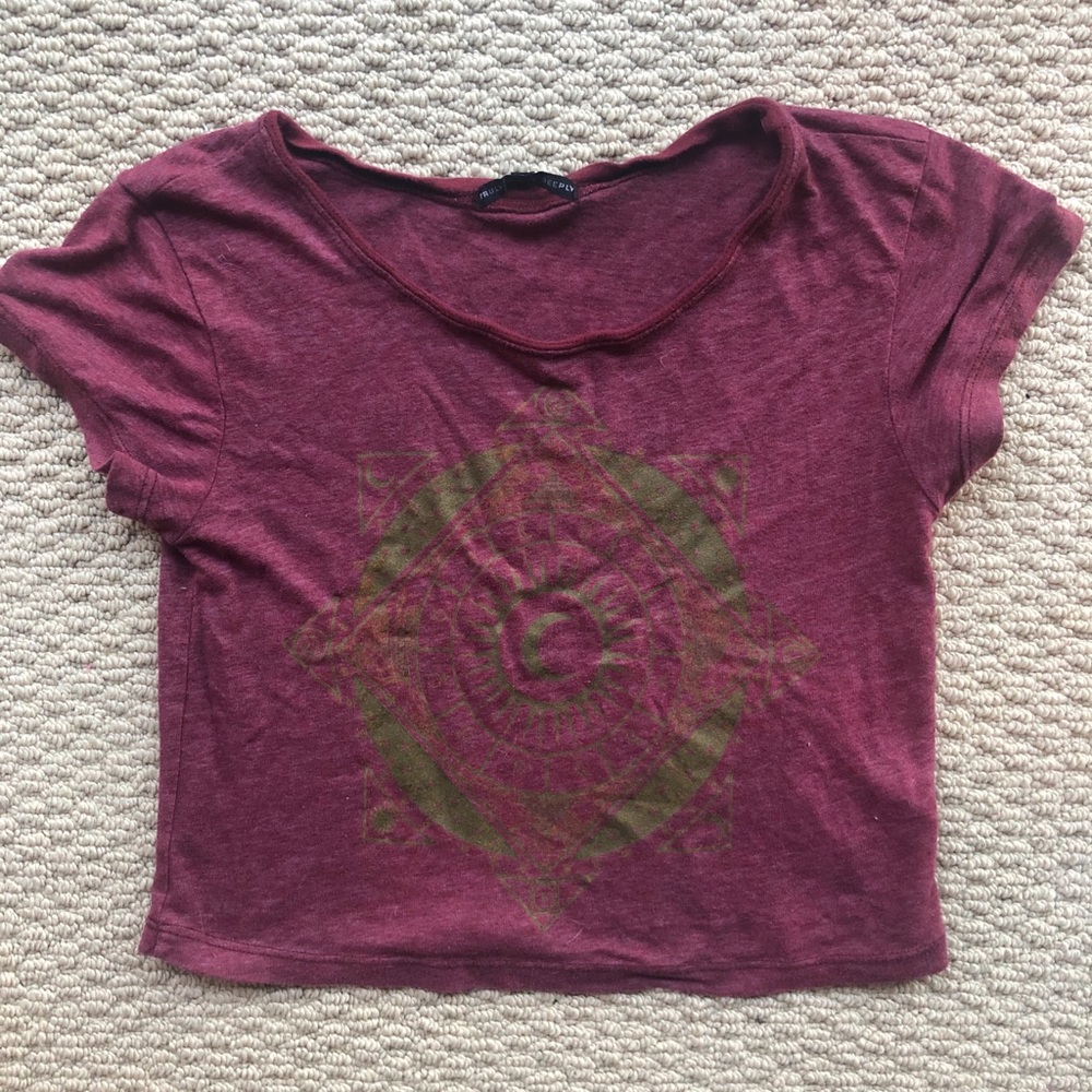 Cropped Moon Tee